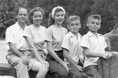Herman Ventre Family L-R  Herman, Rose, Joan, David, and John Mid to late 1940s